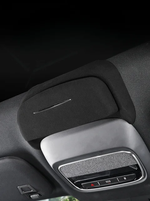 Car Glasses Box For Xpeng G6 2023 2024 Suede Sunroof Sunglasses Case Glasses Storage Holder Car Interior Accessories 2