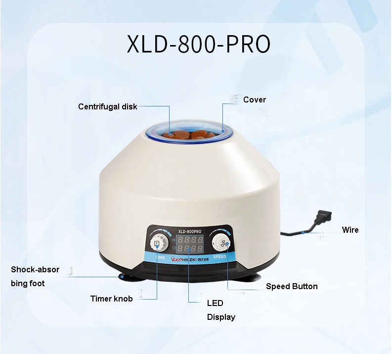 220V 50W Function Electric Centrifuge Serum Separat 4000r/min Laboratory Lab Med
