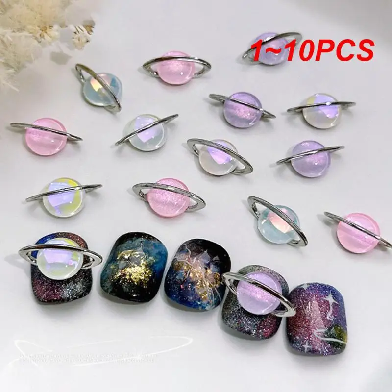 

1~10PCS Easy To Match Earth Planet Nail Jewelry Waterproof And Durable Nail Star Accessories Patch Design Easy To Operate Easy