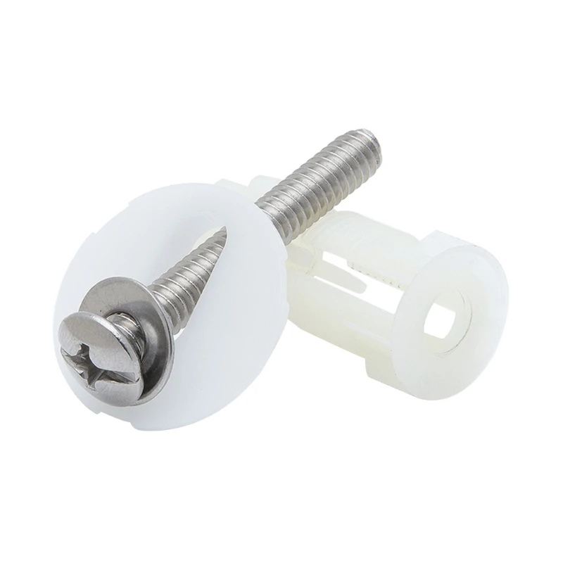 

2 Pcs M6 Nylon Expansion Screws Universal Toilet Lid Screw Fix Accessories
