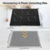 3000W 110V Cooktop Portable 4 Burners Electric Built-in Cooktop Sensor Touch Control Countertop Electric Hot Plate with Kid Safe 2
