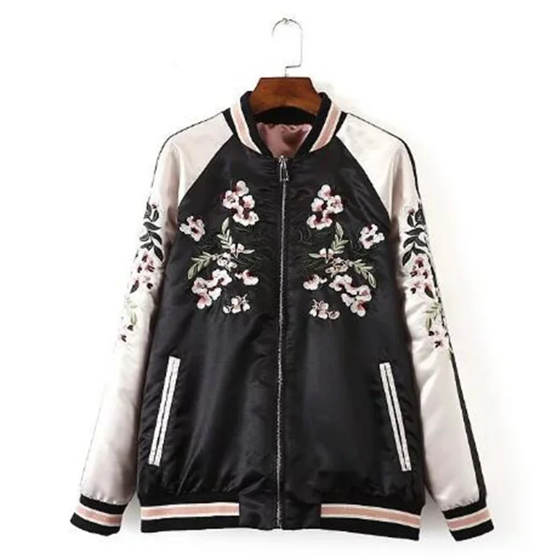 

ZXRYXGS Classic Embroidered Jackets Wear Both Sides Spring Coat Jacket Women's Clothing 2023 New Winter Fashion Jackets