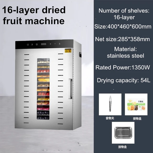 Food Dehydrator Commercial Machine  Commercial Fruit Dryer Machine - 16  Layers Fruit - Aliexpress