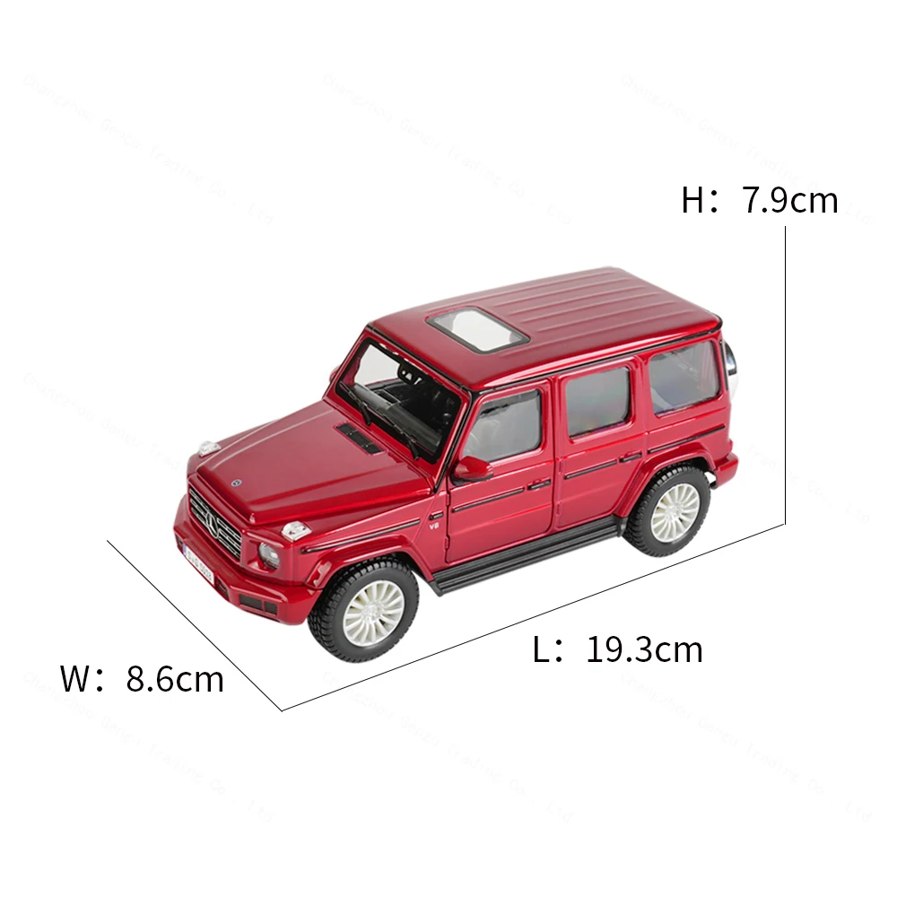 Maisto 1:24 2019 Mercedes-Benz G-Class G500 Silver Grey Static Die Cast Vehicles Collectible Model Car Toys 3
