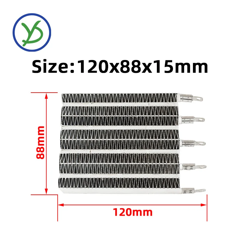 220V 1500W AC DC Drying Machine Electric heater PTC ceramic air heater 96B4 120*88*15mm