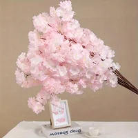 Artificial Cherry Blossom Pink White Cherry Tree Silk Flower Spring Cherry DIY Bonsai Arch Wedding Props Home Decoration 5