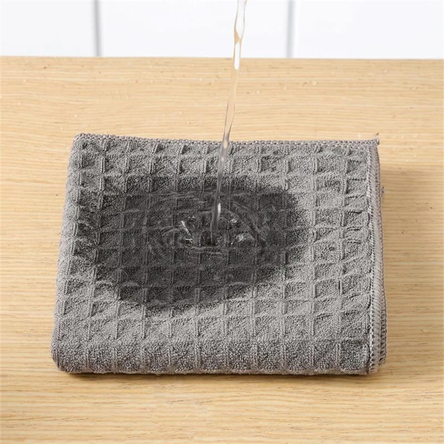 Ultra Soft Absorbent Tea Towel Waffle Weave Cotton Dish Rags Kitchen Dinner  Plate Hand Towel Cloth Napkins Cleaning Cloth - AliExpress