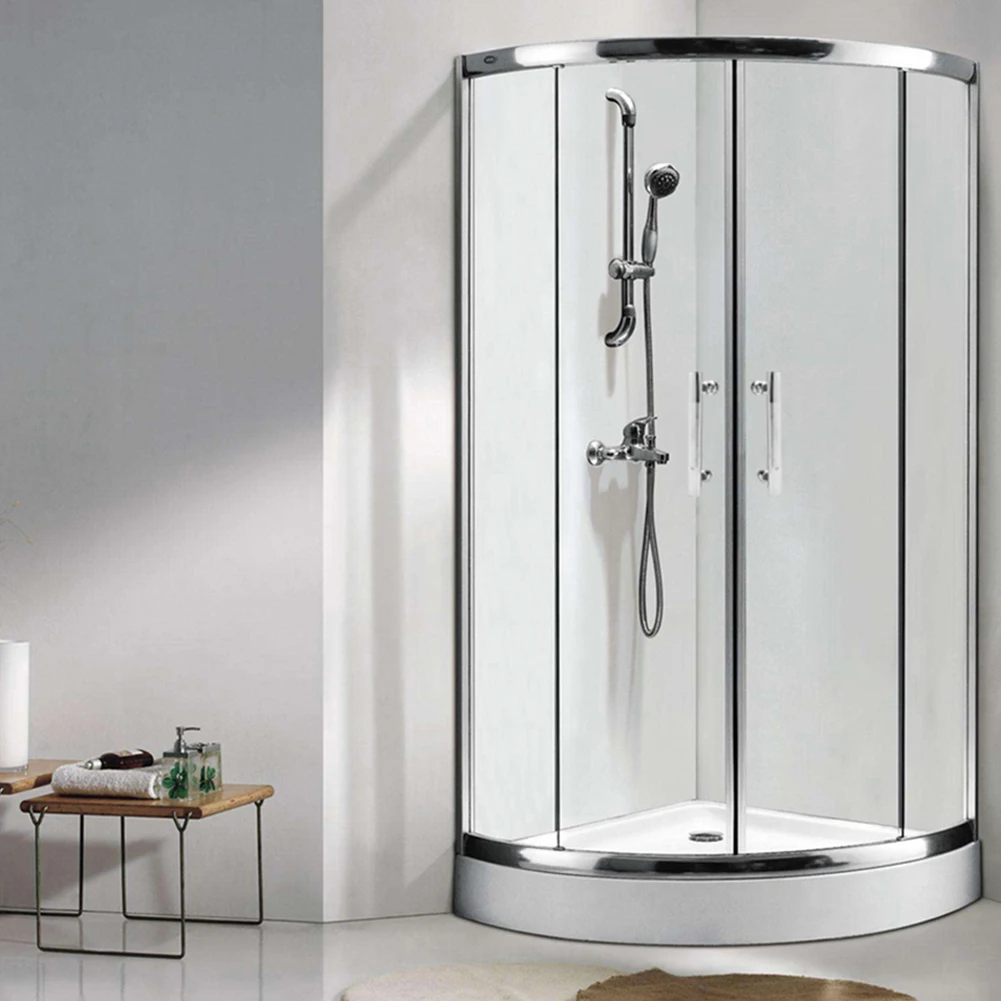 Shower Enclosure Door Handle Knob 201 Stainless Steel Chrome Shower Room Glass Sliding Door Pulls 145mm Hole Centres 225mm Long door handles shower handle shower handles