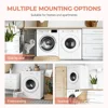 3.5 Cu. Ft. 1500W Stainless Steel Clothes Dryer Sensor Dry ECO Mode Wide-Angle Door Opening Portable Apartment ETL Certified 6