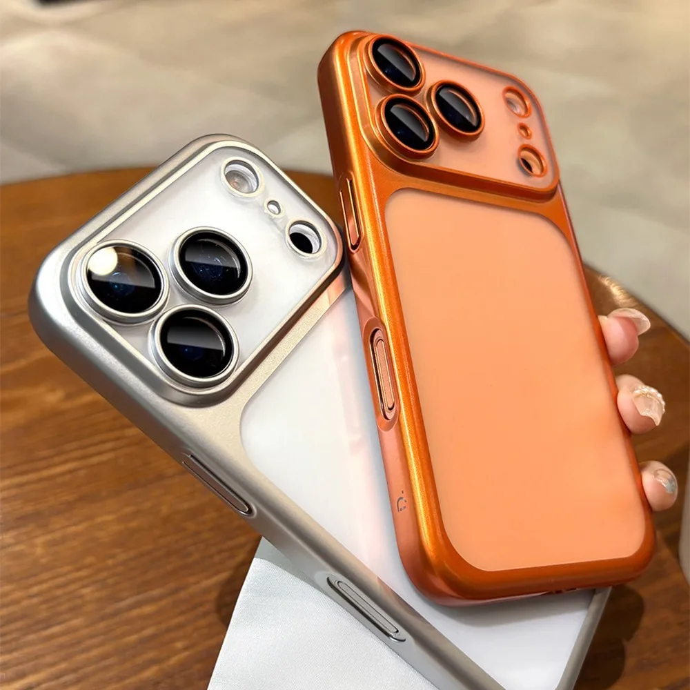 Ultra Slim Matte Hard Plating Shockproof Case with All-round Camera Film Protector