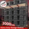 48.2''W Garage Shelving Heavy Duty Storage Shelves 3000LBS Heavy Duty Shelving 72''H Adjustable Metal Shelves 4