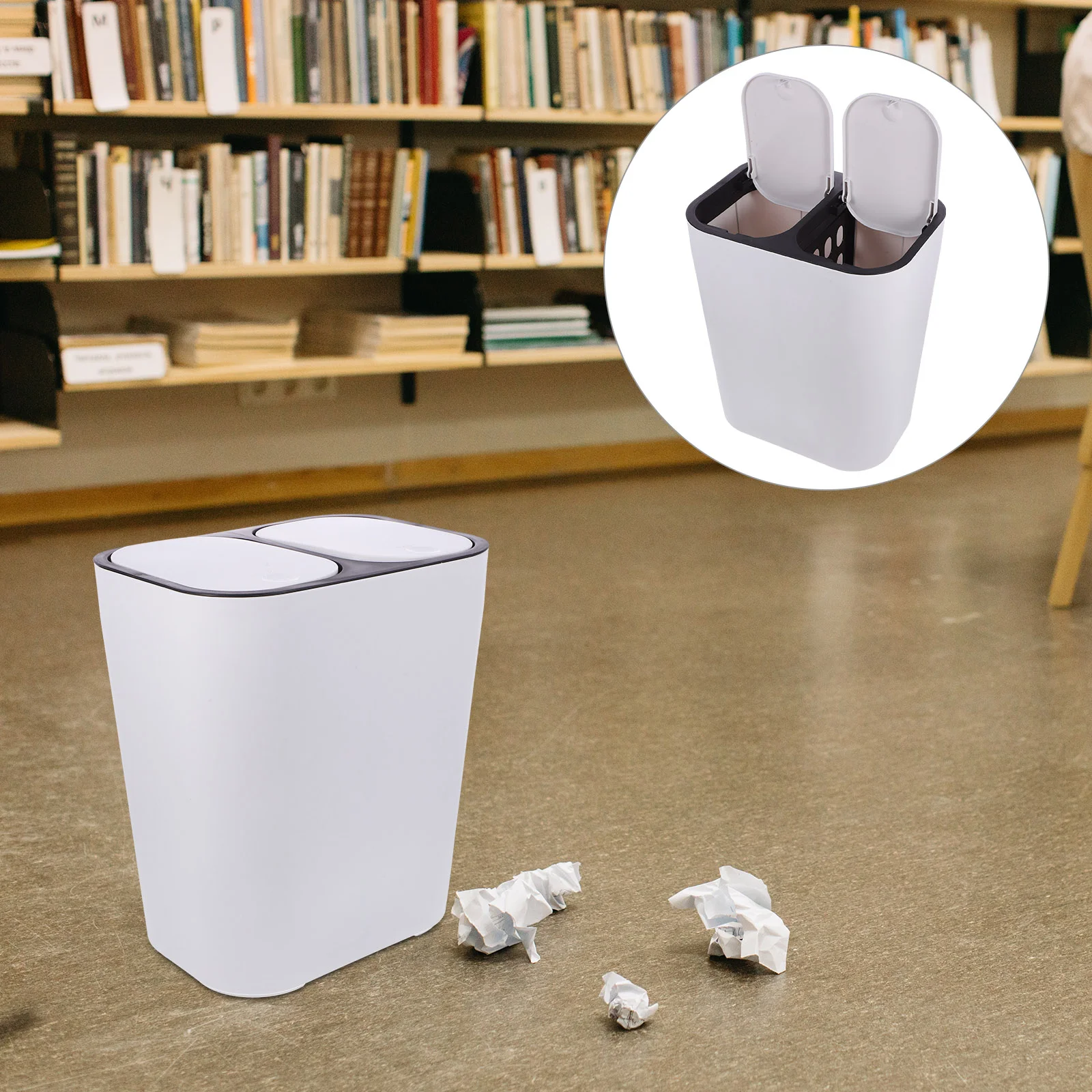 

Sorting Trash Can The Kitchen Garbage Container Cans for Bedroom Trashcan Your Barrel Pp Dry and Wet