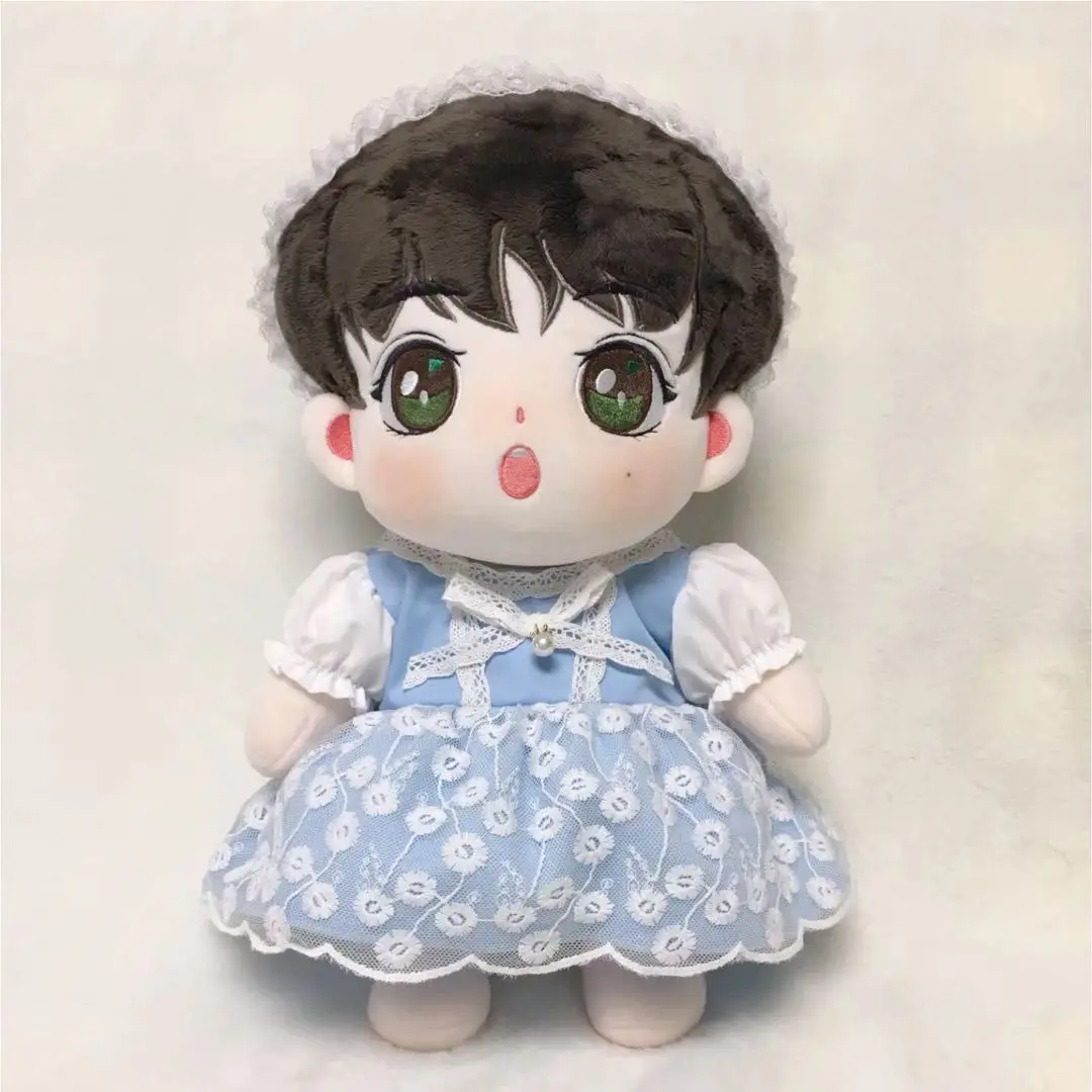 

Кукольная одежда для кукол 40 см куклы аксессуары Плюшевая Кукла Одежда милое синее платье мягкая игрушка куклы наряд ручной работы