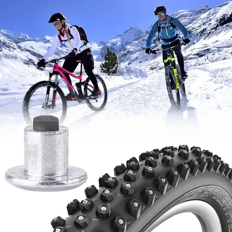 Universal Bike Snow Spikes Tire Cleats Universal Bicycle Winter Car Wheel Tire Studs Winter Anti-Slip Stud Auto Motorcycle wheel tyre studs