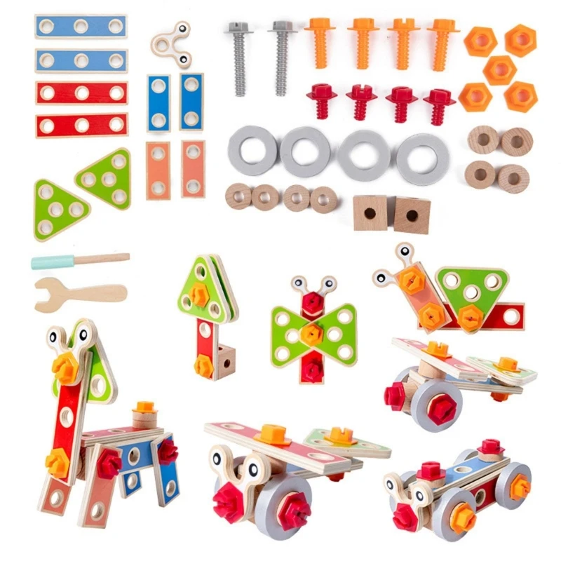 

Combination Disassembly Toolbox Educational Boys Toy Easy to Manipulate Nuts and Bolts Fine Motor Skills Toddler Toy