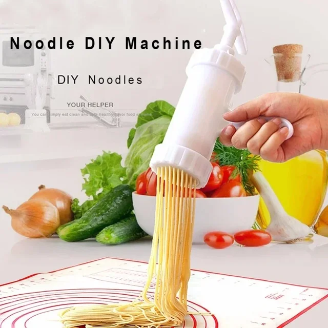 Multi Purpose,Manual Noodle Pressing Machine,Home-made Sausages,Household Plastic 5-base Molding Noodle Pressing Machine