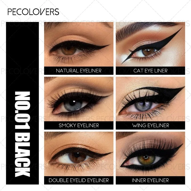 5 قطع قلم تحديد عيون، أسود، صديق للمبتدئين، ليس من...