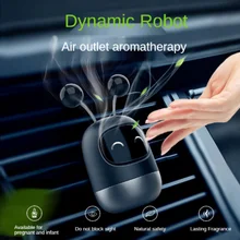 

Car Creative Air Freshener Air Vent Aromatherapy Car Ornament Mini Robot To Remove Peculiar Smell Fresh Air Automobile Interior