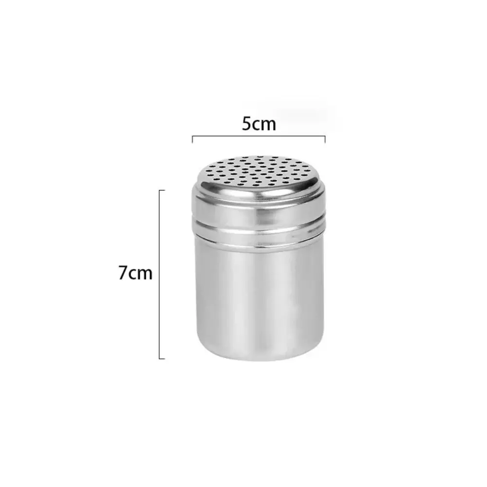 Multi-purpose Stainless Steel Seasoning Jar Salt Sugar Bottle Rotating Cover Spice Pepper Shaker Spice Jar Kitchen Gadgets