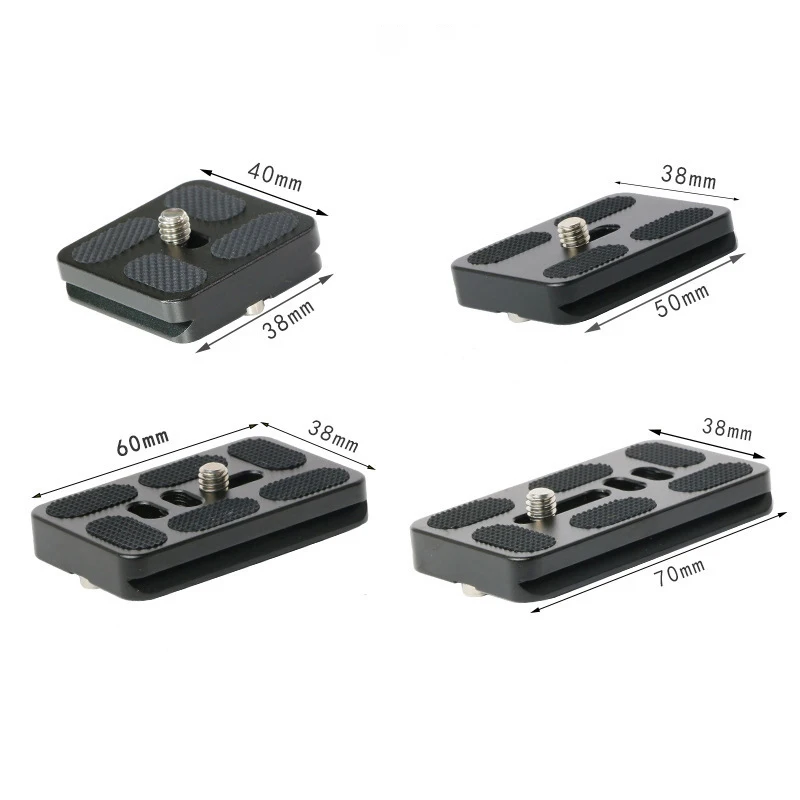Aluminum Quick Release Tripod Plate with 1/4'' Screw