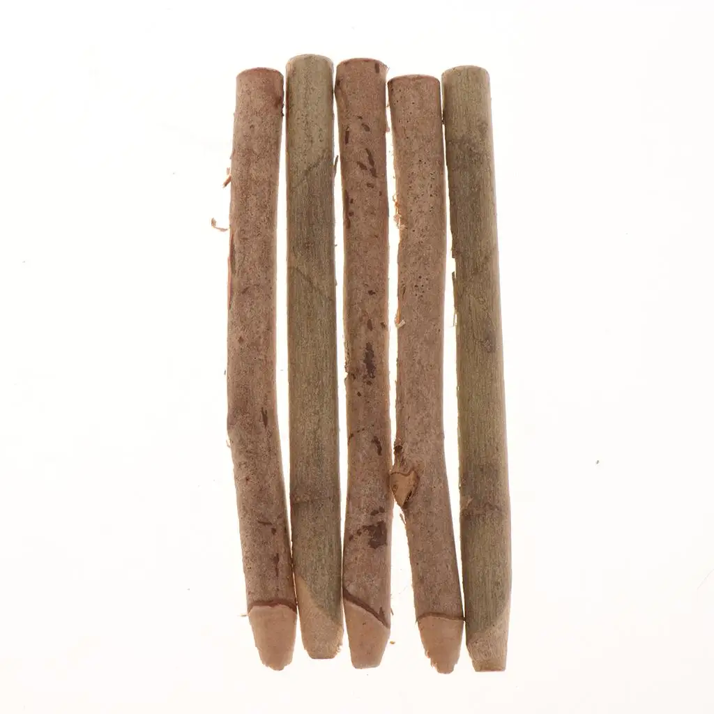 2-4pack 10 Pieces Natural Unfinished Wood Sticks Dowel Rods for Crafting DIY