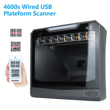 Scanner di codici a barre QR con biglietteria 1D/2D vivavoce piattaforma Scanner di codici a barre omnidirezionale design originale Desktop Auto Sense