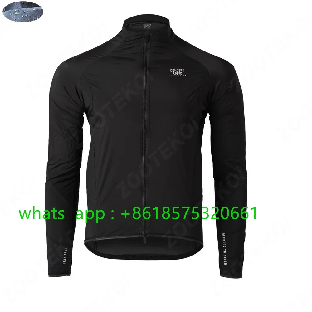 Concept Speed New Unisex Cycling Jacket Waterproof Windbreaker Lightweight Ultralight Long Sleeve Raincoat Summer MTB Bike Vest 3