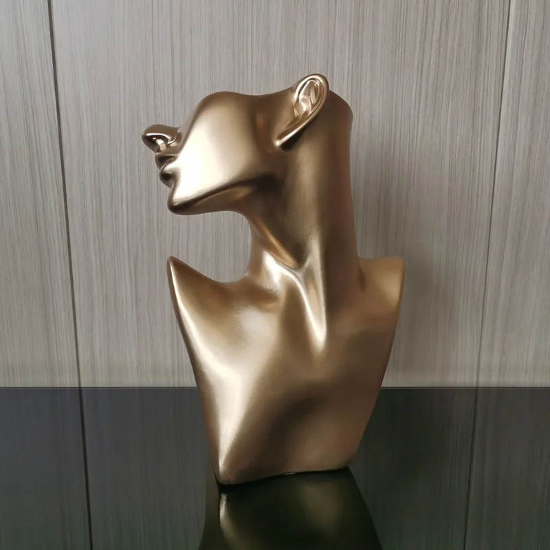 Busto Espositore Per Collane - In Resina Nera, Dimensioni 27x17cm, Per Boutique O Casa - Foto 7