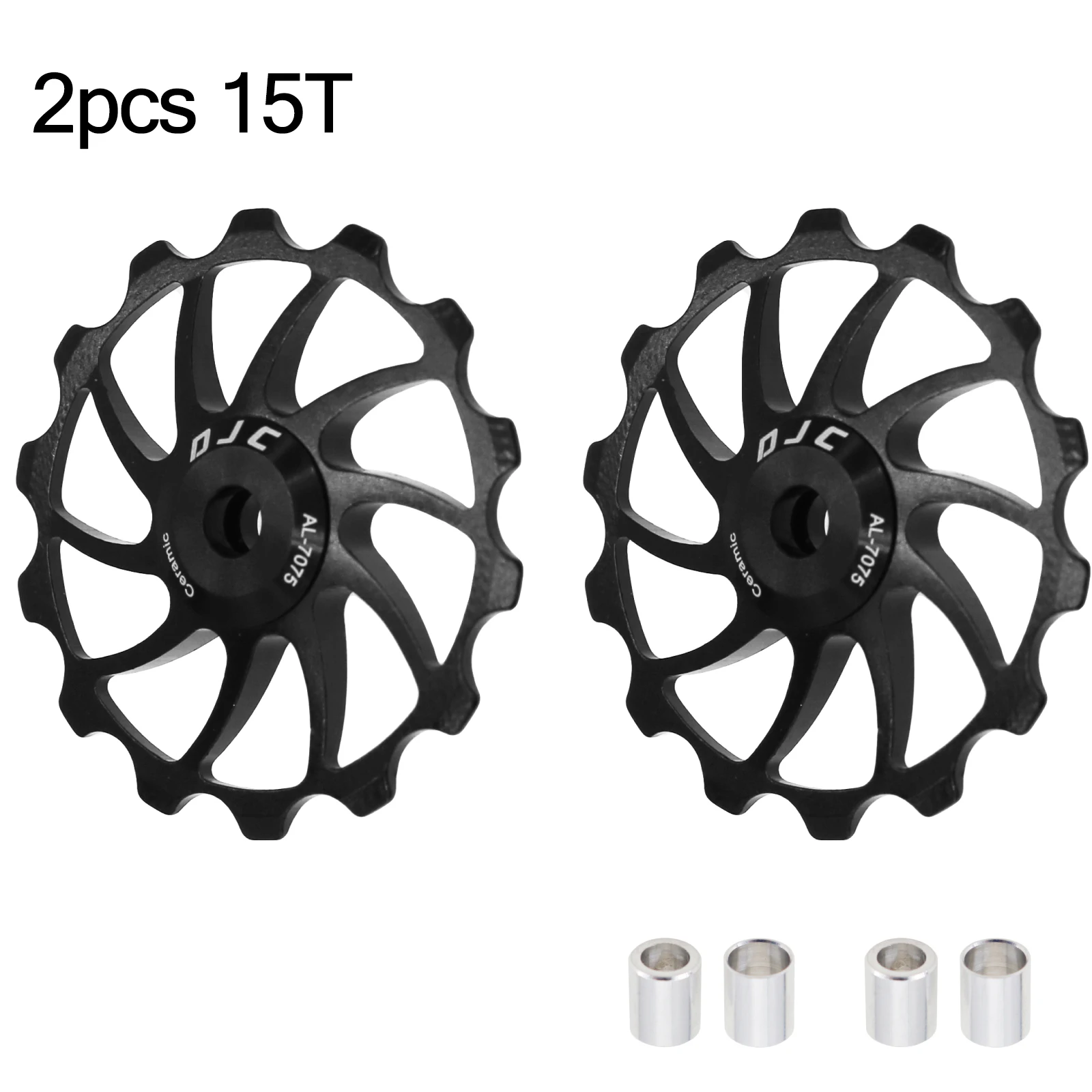 CDJ製 Full ceramic PULLEY & TUNING OIL DJC Bike Pulley Wheel 7-12s Ceramic Bearing Oilslick 11T 12T
