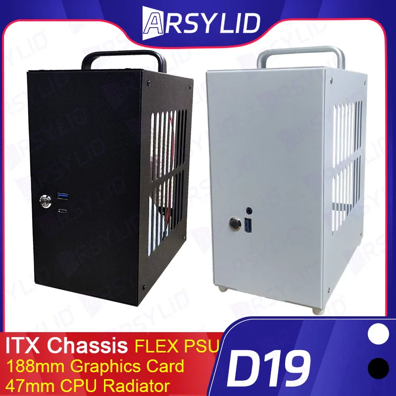 D19 4.7L A4 Chassis HTPC Mini ITX Game Computer Support Graphics Card RTX2070 I7 The Smallest Independent Display Case pc case pc chassis computer chassis frame mini itx desktop case