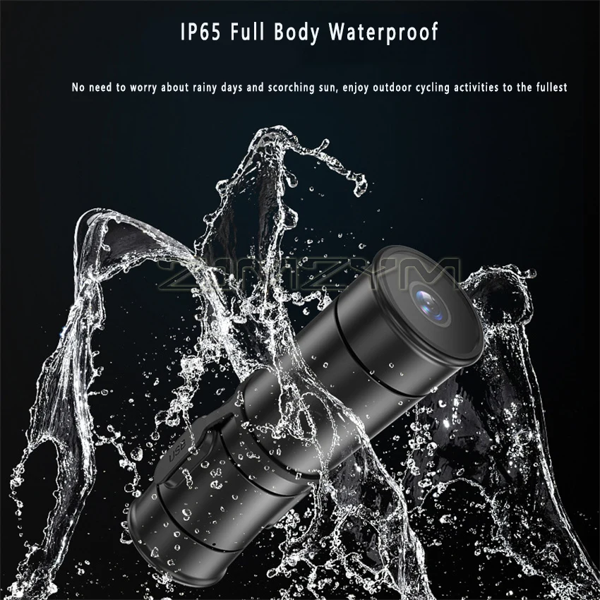 Accessoires inclus avec la Caméra Sport V8 4K Ultra HD Étanche : supports, coque étanche et câble USB.