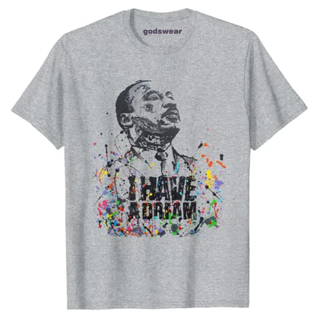 Martin Luther King Jr. Day I Have A Dream MLK Day T-Shirt Black Pride Tee Tops Black-history Month Clothing for Women Men 6