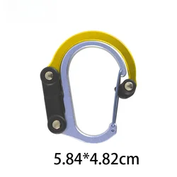 Versatile Rotating Gear Clip with Strong Buckle (Yellow)