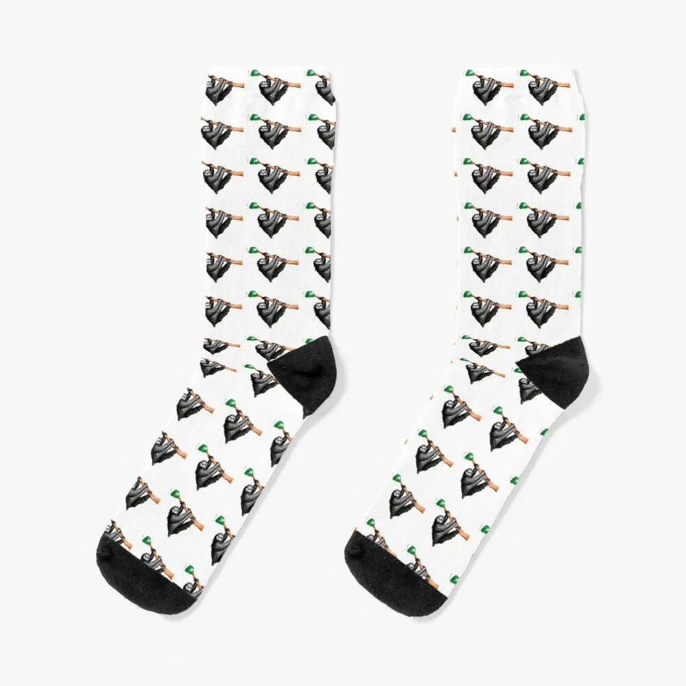 Grey Sloth Socks cycling socks crazy socks tennis Socks Women Men's