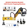 M3-M12 M3-M16 M6 M24 CNC Electric Tapping Machine Servo Motor Electric Tapper Drilling With Chucks Easy Arm Power Tool Threading 1