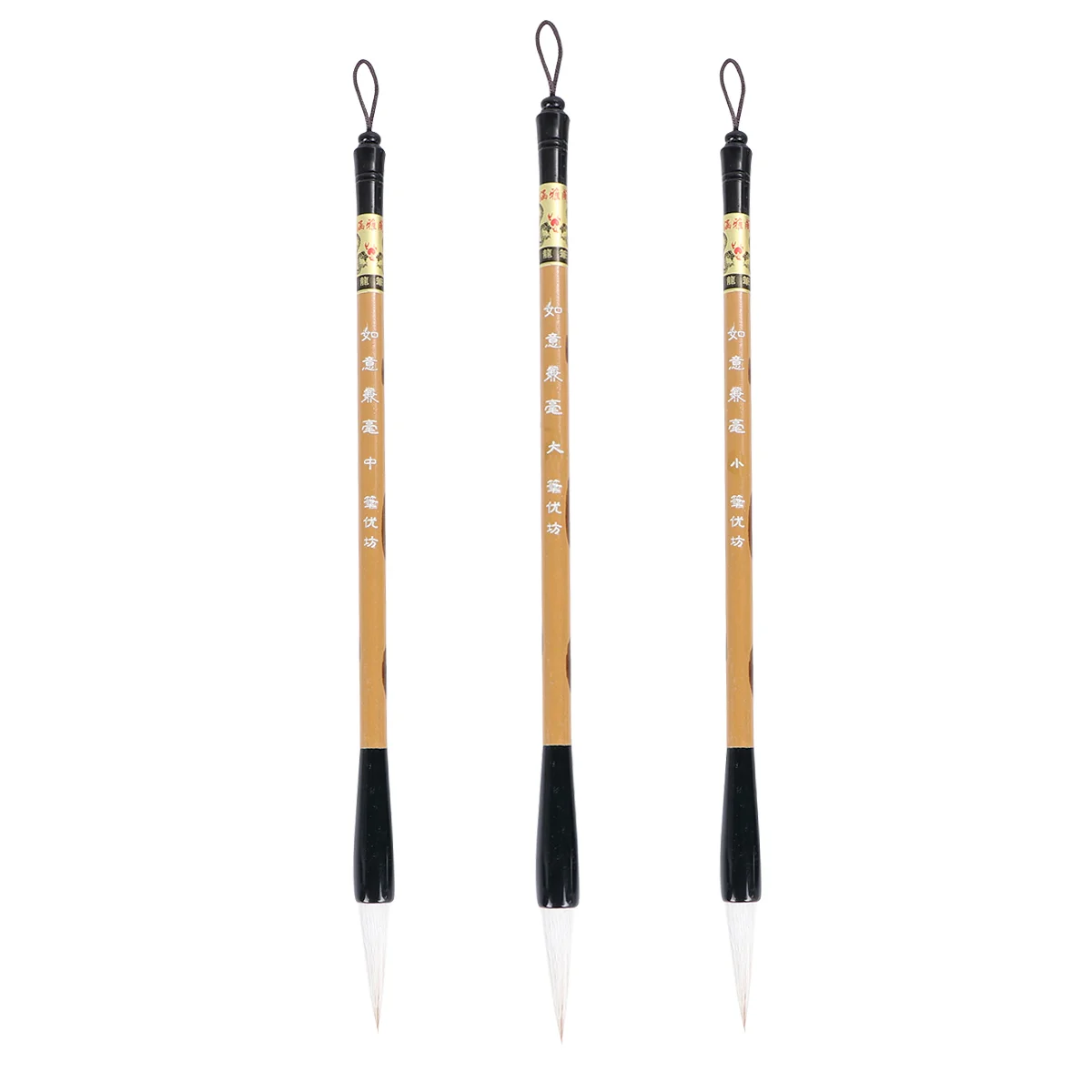 

Excellent Wolf Hair Chinese Caligraphy Kanji Japanese Sumi Drawing Brush Chinese Calligraphy Brush Pen Set (Size L)