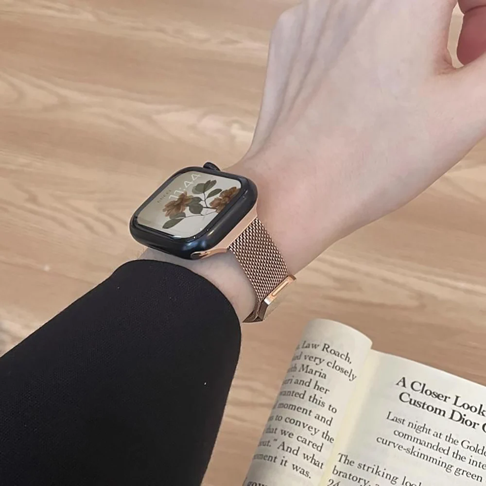 Metallic Milanese Small Waist Watchband