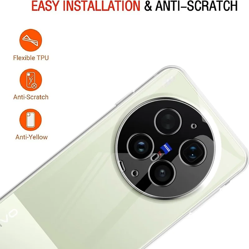 Slim Clear TPU Soft Silicone Protective Cover for Smartphones - Transparent Case