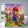 For-M Marios Shower Curtain Waterproof Polyester Fabric Paint Colorful Bath Curtains Home Bathroom Decor Curtain With Hook 3