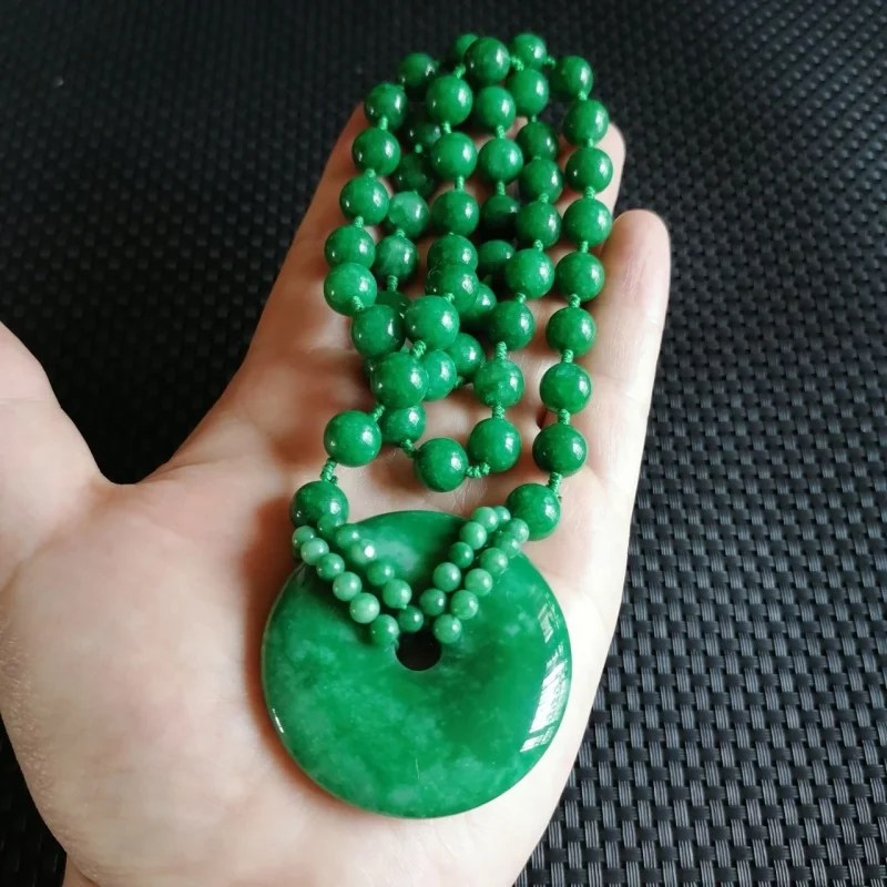 

Оптовая продажа, Нефритовая сухая зеленая Нефритовая пряжка с подвеской, ожерелье, цепочка для свитера, подвеска, украшение для мужчин и женщин