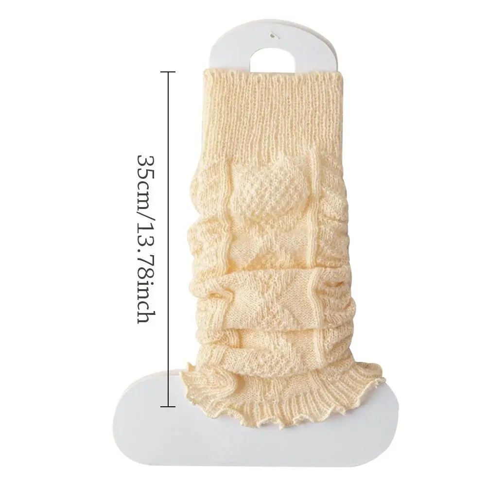 Fashion Women's Leg Warmers Lolita Long Socks Wool Knitted Foot