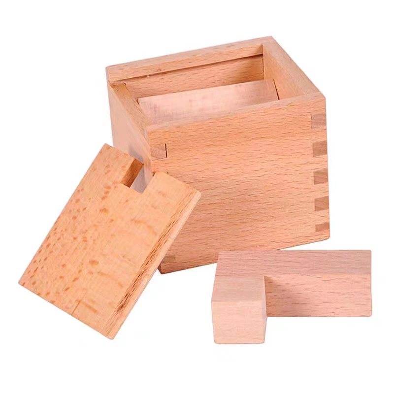 Wooden Secret Magic Box Impossible Hard Difficult Challenging Puzzles For Adults and Kids Oblique Placement of Building Blocks 3