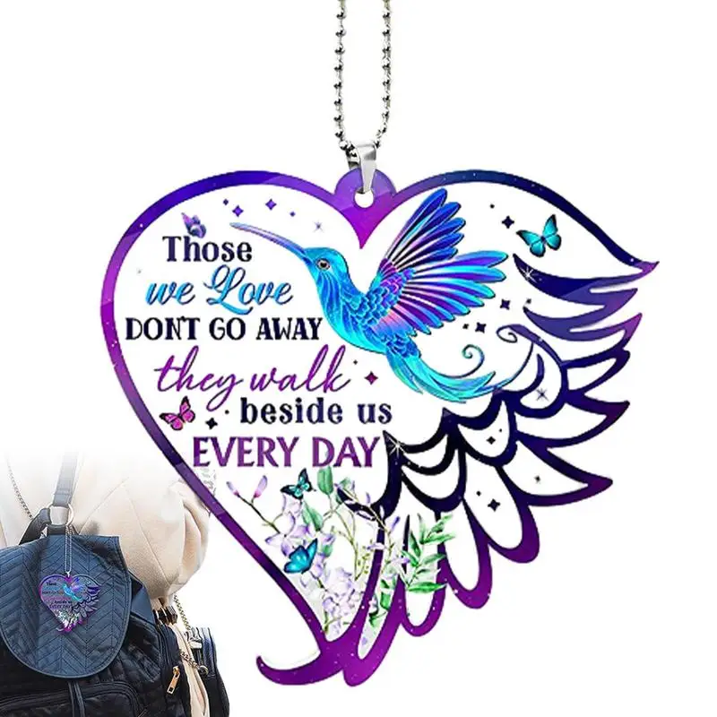 

2D плоский автомобильный орнамент, креативный декоративный акриловый зеркальный орнамент, 2D плоский мини-кулон для дома, подарок, рюкзак, зеркало заднего вида