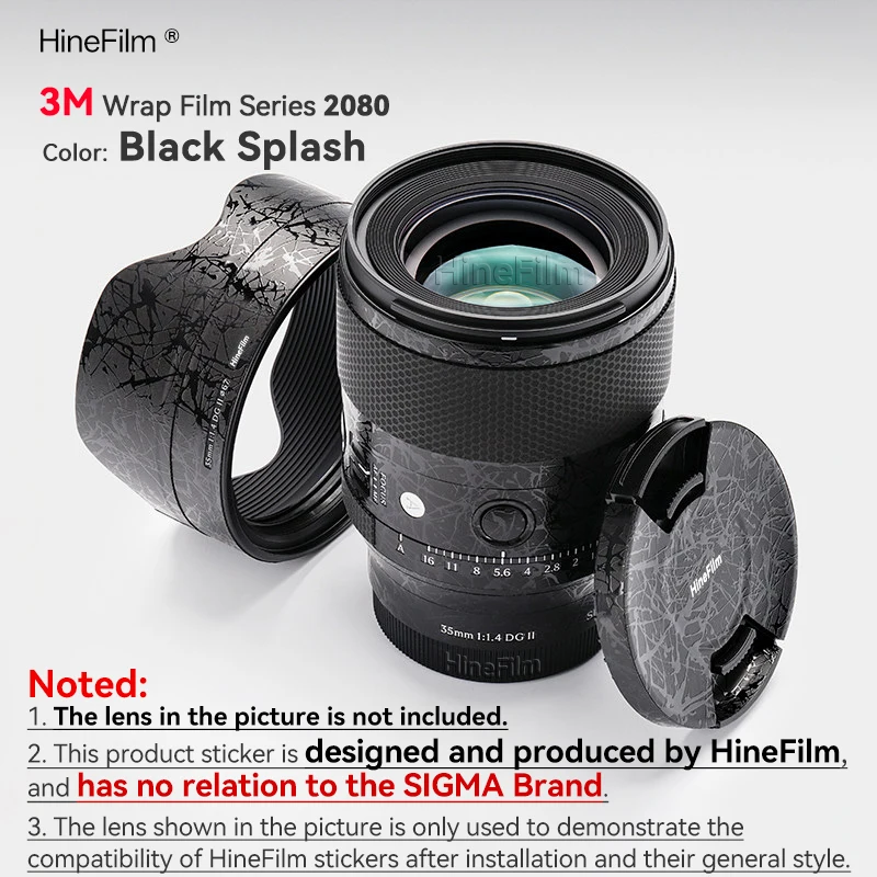 시그마 35 F1.4 II FE/L 마운트 렌즈용 맞춤형 스킨, 시그마 35mm F1.4 DG II 아트 데칼 스킨, 35F1.4 DG II 스킨