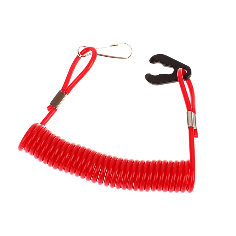 Universal Boat Motor Safety Kill Switch with Emergency Tether Lanyard, 2.0m