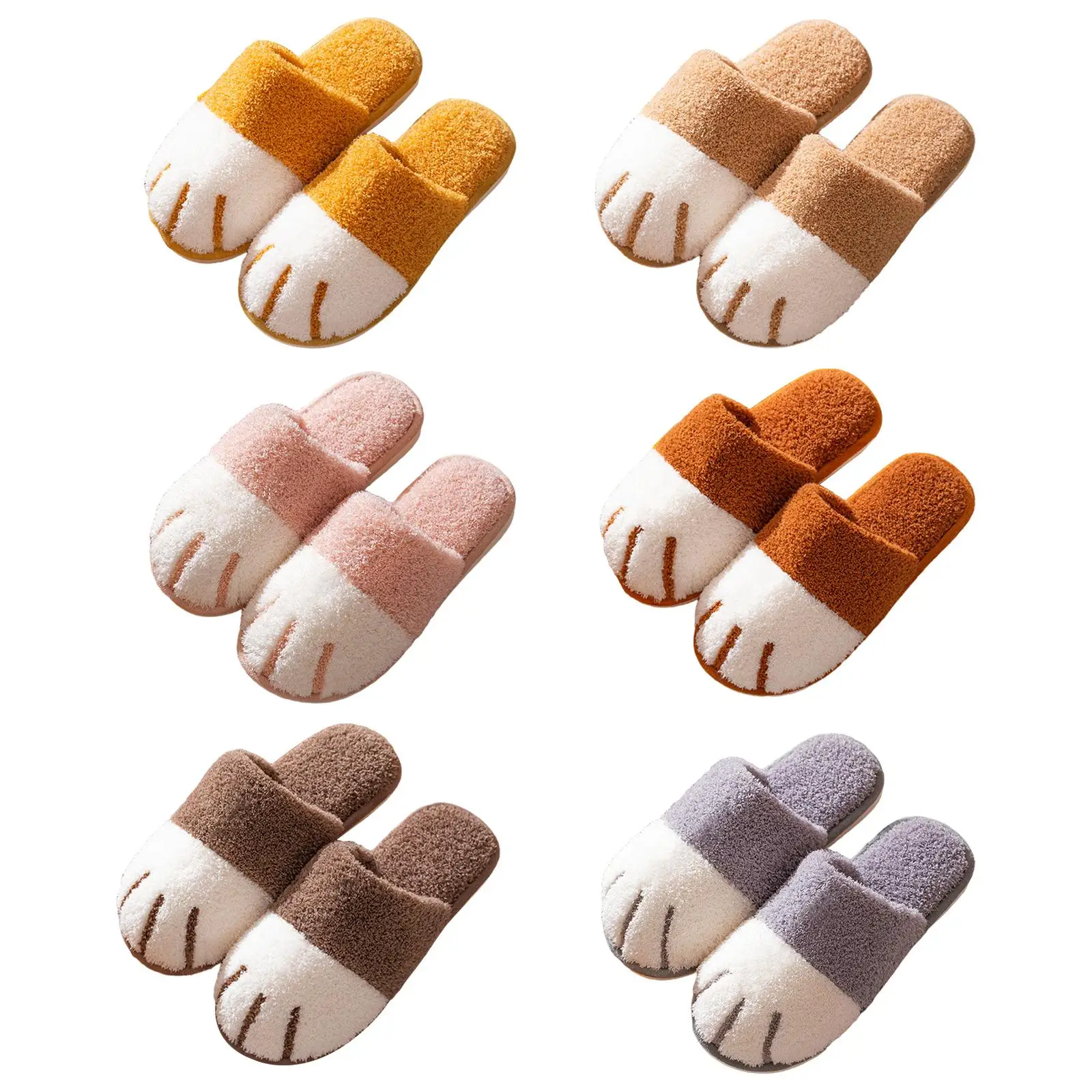 

Women Winter Slippers Shoes Plush Cute Soft Warm Non Slip Casual House Home
