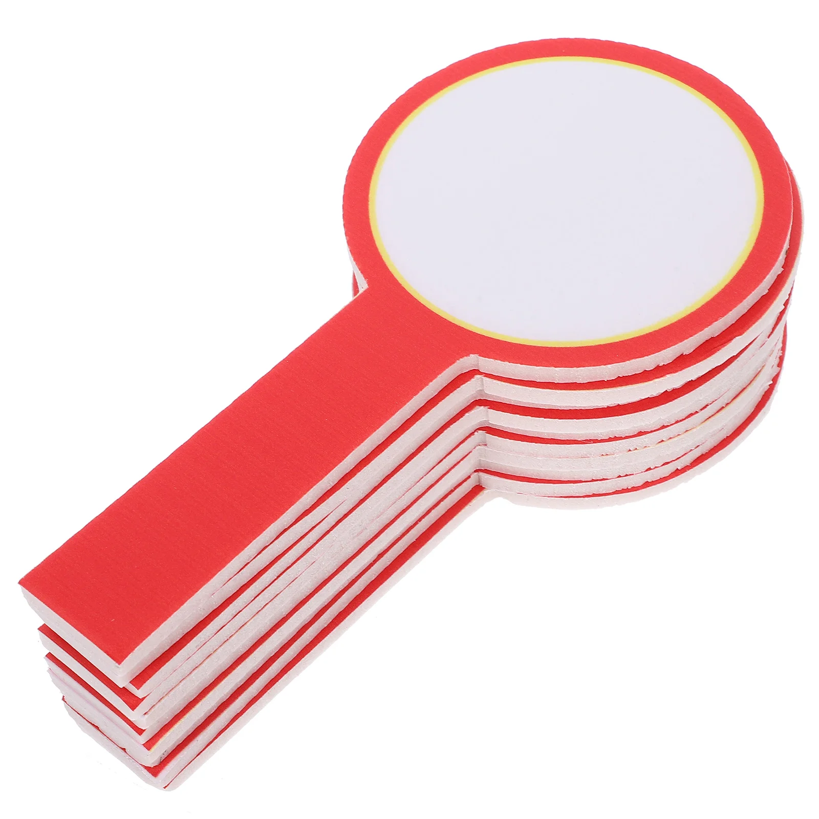 10 Pcs Handheld Score Board Portable Blank Whiteboard Double Sided Mini Boards Erasable Voting Paddle Practical Dry Erase