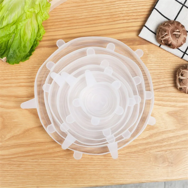 Eco-Friendly Reusable Silicone Stretch Lids - Versatile Food Covers