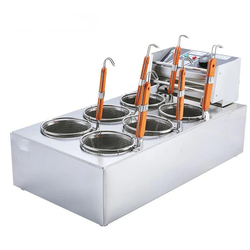 

Economical Commercial Six-head High-power Noodle Cooking Stove 12LSmall Hot Pot Machine and Kanto Boiling Machine