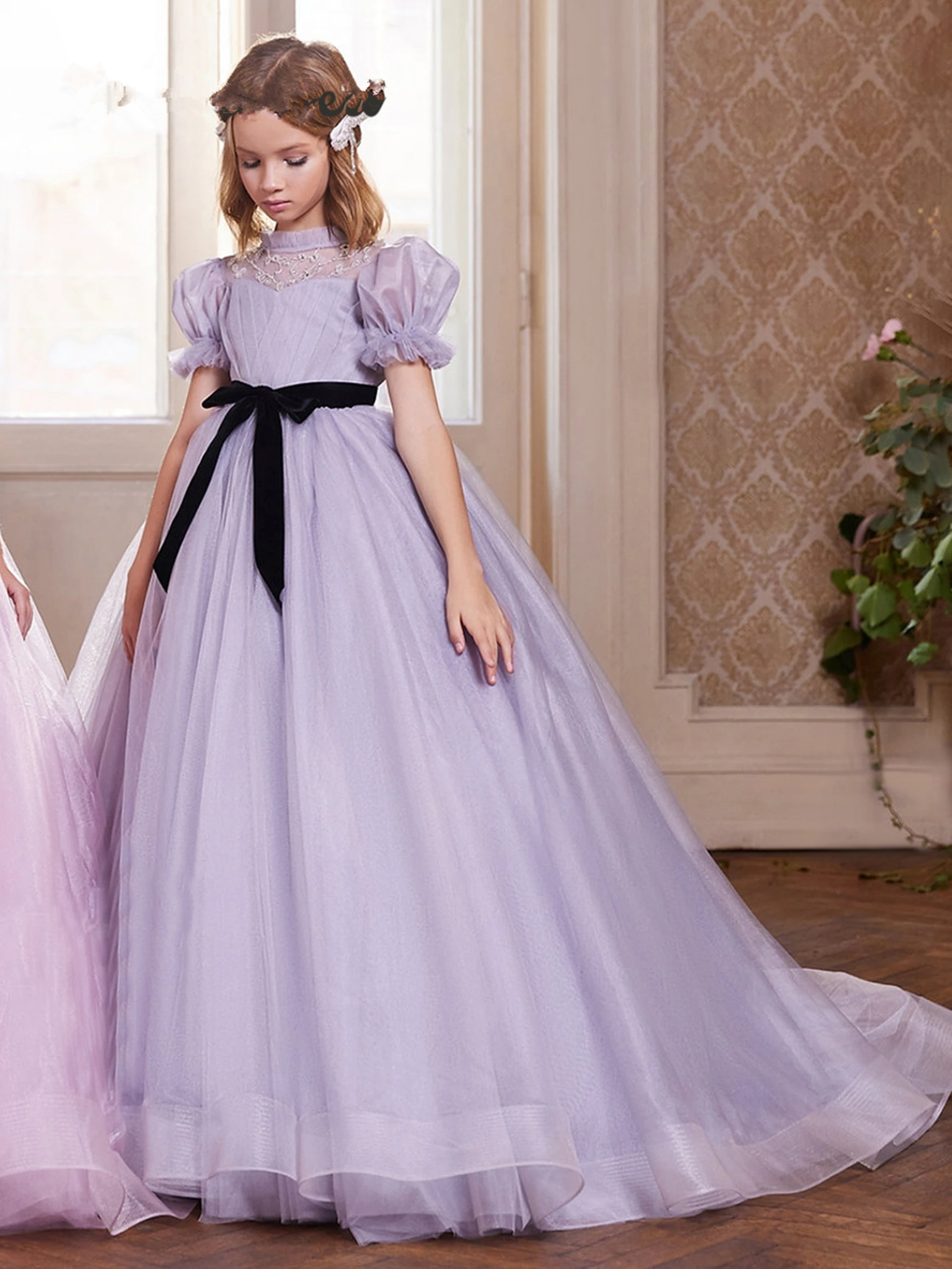 

Flowers Girl Dresses Toddler Birthday Party Ball Gowns Wedding Guest Clothes
